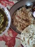 Sayee bhaji with brown rice