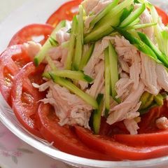 Moist and Tender Bang Bang Chicken Salad A picture of Moist and Tender Bang Bang Chicken Salad.