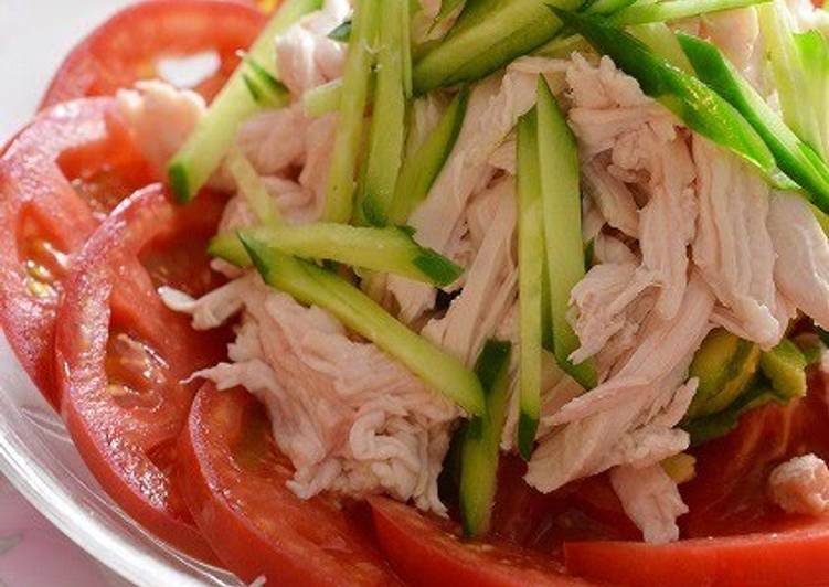 Steps to Prepare Speedy Moist and Tender Bang Bang Chicken Salad