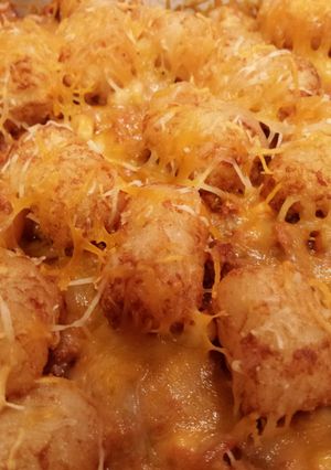 A picture of Tater Tot Enchilada.