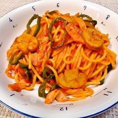A picture of Showa-era Retro Style - Old Fashioned Pasta Napolitan.