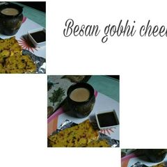 A picture of # Monsoon season # Besan gobhi cheela.