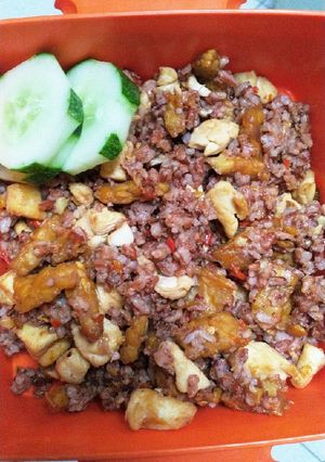 Foto resep Nasi goreng nasi merah