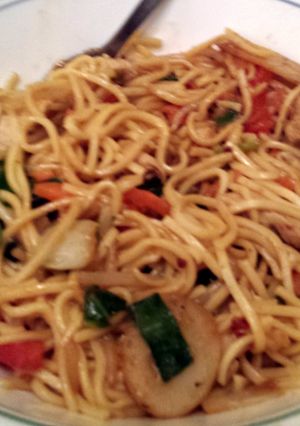 A picture of Chicken stir-fry.