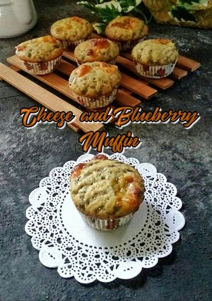 Foto resep Cheese and Blueberry Muffin