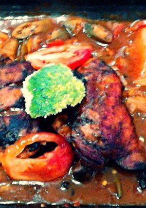 A picture of Braised chicken.