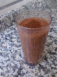 Una foto de Bebida fría de café y cacao