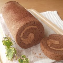 A picture of Fluffy Chocolate Roll Cake - With Tips.