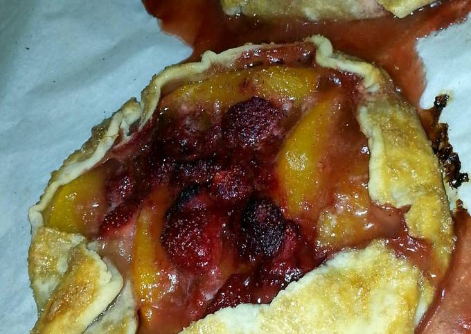 Step-by-Step Guide to Prepare Super Quick Homemade Rustic strawberry tart (Galette)