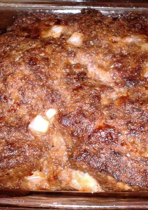A picture of Sarah's meatloaf.