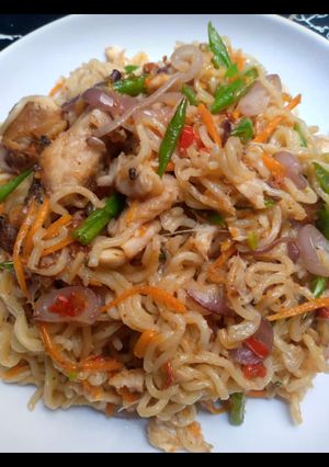 Vegetable noodles ainihin hoton girkin