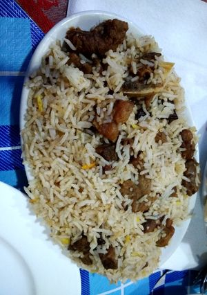 A picture of Mutton biryani.