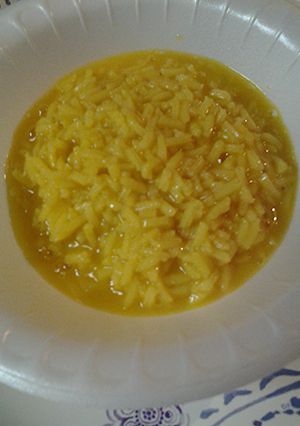 A picture of Hope to feel better rice.
