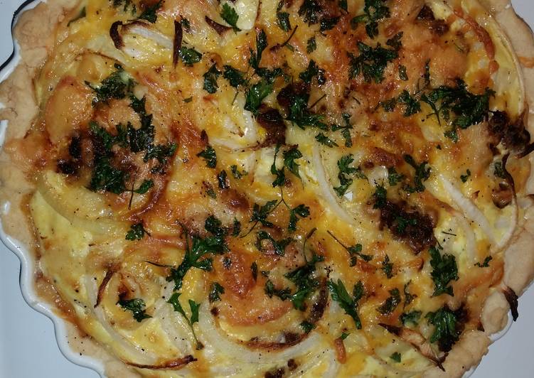 Step-by-Step Guide to Prepare Speedy Delicious Cheese Onion Tart