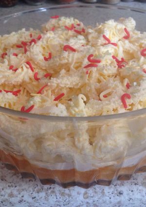 A picture of My Cheesy Fruity Yogurt Cream Cake 😘.