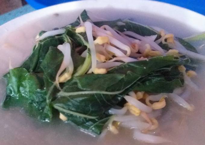 Sayur bobor bayam kecambah