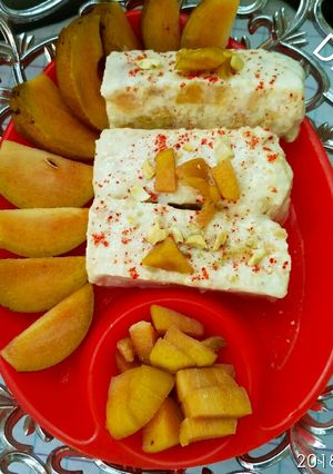 A picture of Chikoo spicy and sweet kulfi.