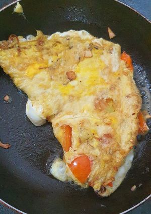 Foto resep Dadar Lipat Tomat Pedas