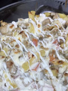 صورة لوصفة بطاطس بالشاورما 🌯