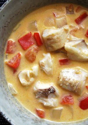 A picture of Coconut Milk Fish Stew.