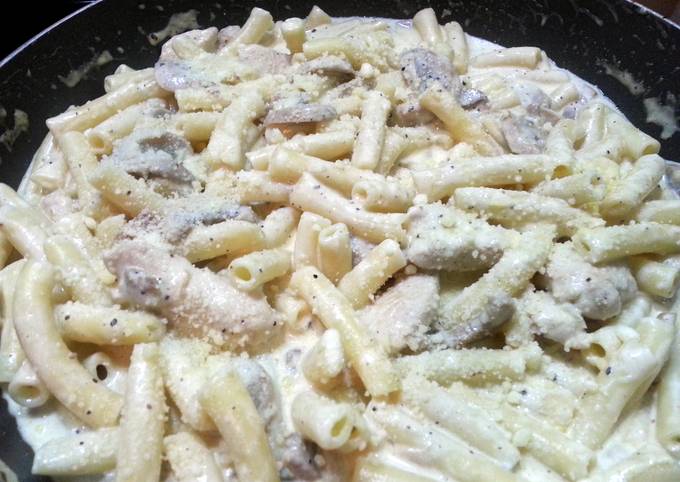 Recipe of Quick Chiken Mushroom Carbonara