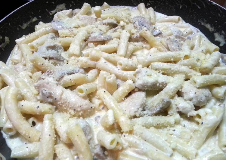 How to Prepare Quick Chiken Mushroom Carbonara