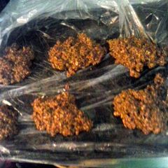 A picture of Easy Nobake Cookies.