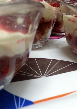 A picture of Strawberry Cheesecake Trifle.