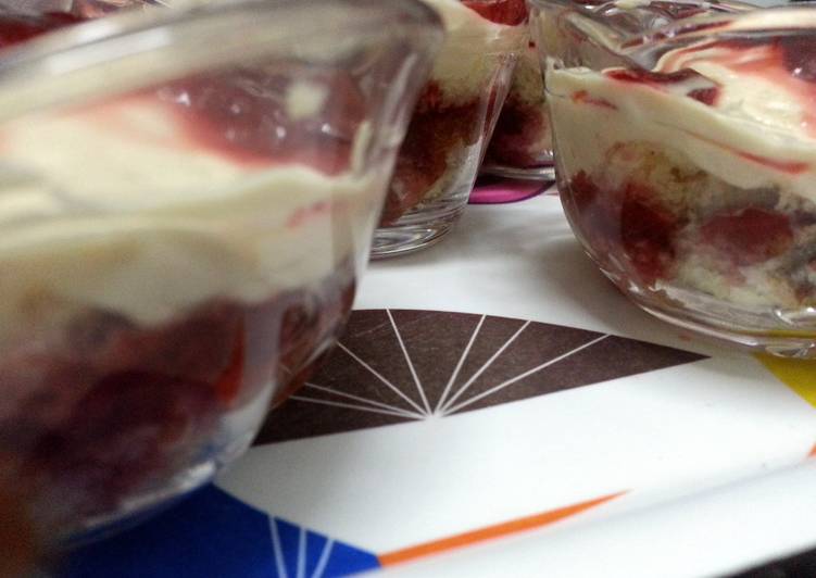 Simple Way to Make Quick Strawberry Cheesecake Trifle