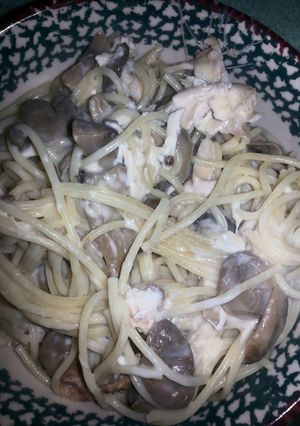 A picture of Chicken Tetrazzini.