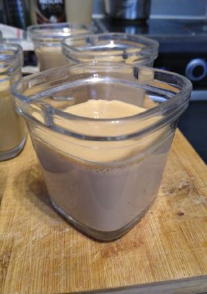 Une photo de Panna cotta façon café au lait