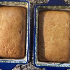 A picture of Reese's Peanut Butter Cup Banana Bread.