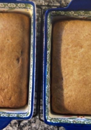 A picture of Reese's Peanut Butter Cup Banana Bread.