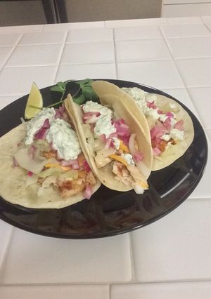 A picture of Fish Tacos.
