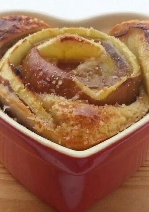A picture of Apple Rose Muffin.