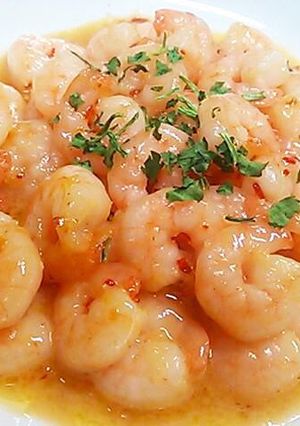 A picture of Low-Calorie Shrimp Stir-Fry in Chili Mayo Sauce.