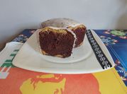 Una foto de budin de naranja sin tacc