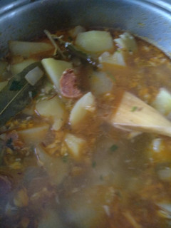 Una foto de Patatas con chorizo