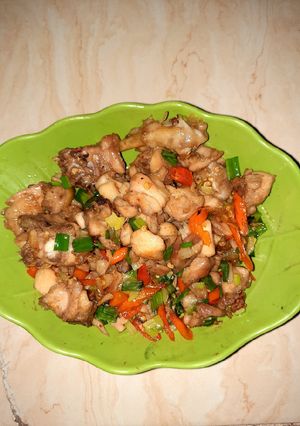 Foto resep Ayam Goreng Bawang Pedas Simpel Poll 😅