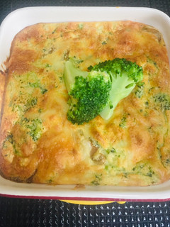 Una foto de Souflé de Brócoli con Zanahoria y yogur!
