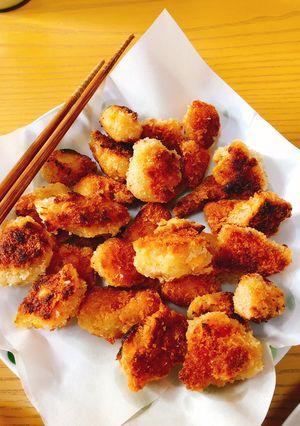 Hình của món Đậu non chiên xù.
