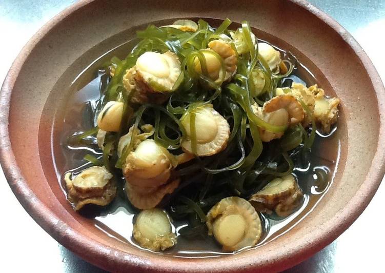Recipe of Perfect My Mother&#39;s Konbu &amp; Scallop Simmer