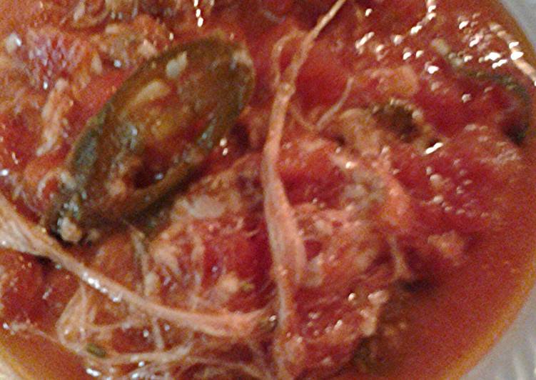 Recipe: Tasty Spicy tomato sausage soup