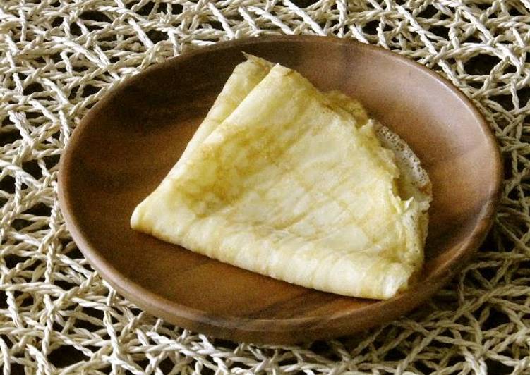 Recipe of Perfect Simple One-Egg Crepes