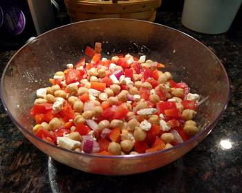 Popular Recipe Chopped Chickpea Greek Salad Restaurant Style