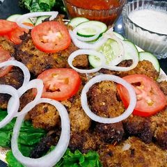 A picture of Chapli kabab.