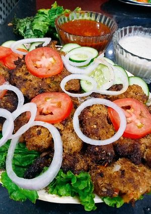 A picture of Chapli kabab.