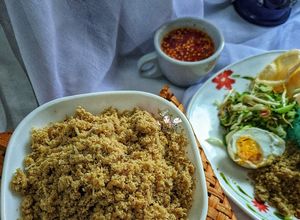 Gambar Serunding ikan nasi kerabu