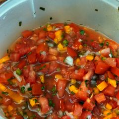 A picture of Sarah's Pico de Gallo.