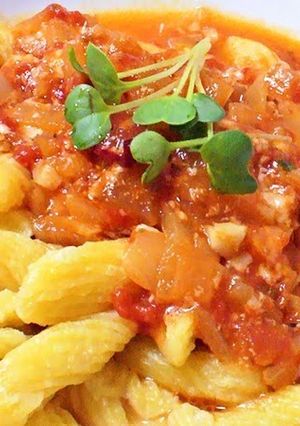 A picture of Rich and Cheesy Penne Arrabbiata.